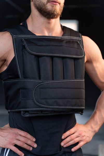 Спортивный жилет-утяжелитель A2Sport Steel 20 кг, черный WV-20S фото