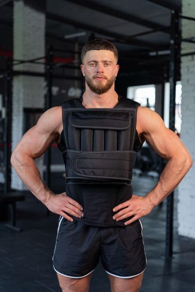 Спортивный жилет-утяжелитель A2Sport Steel 30 кг, черный WV-30S фото
