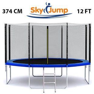 Батут 12 фт., 374 см із захисною сіткою та драбинкою SJ12FT374 фото