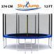 Батут 12 фт., 374 см з защитной сеткой и лесенкой SJ12FT374 фото 1
